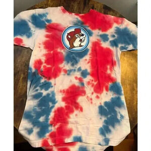 BUCEES | patriotic tie dye t-shirt. Size: M.